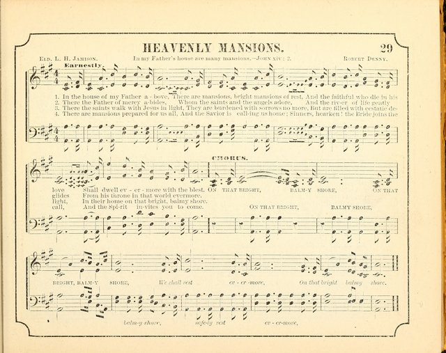 Crown of Life: a collection of songs, new and old, for the use in the Sunday-school, prayer and praise meetings, and the home circle page 29