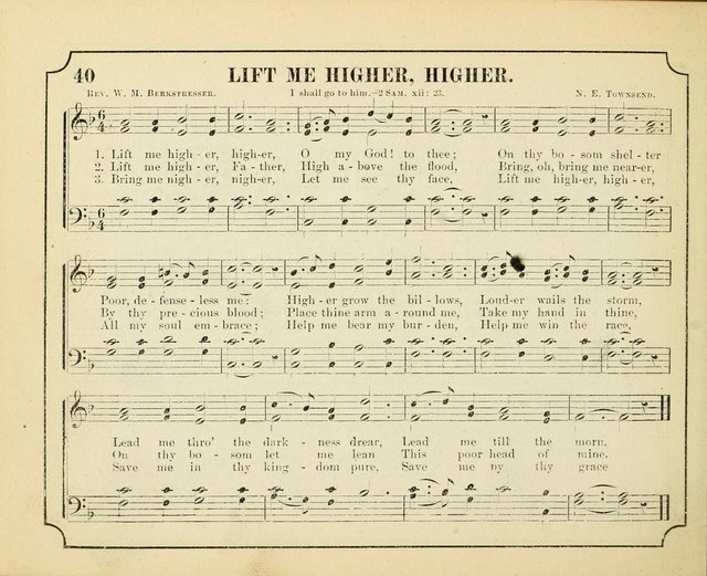 Crown of Life: a collection of songs, new and old, for the use in the Sunday-school, prayer and praise meetings, and the home circle page 40