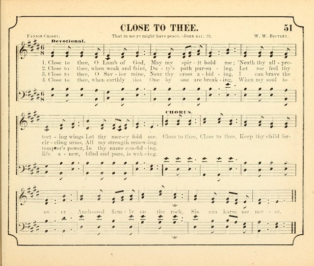 Crown of Life: a collection of songs, new and old, for the use in the Sunday-school, prayer and praise meetings, and the home circle page 51