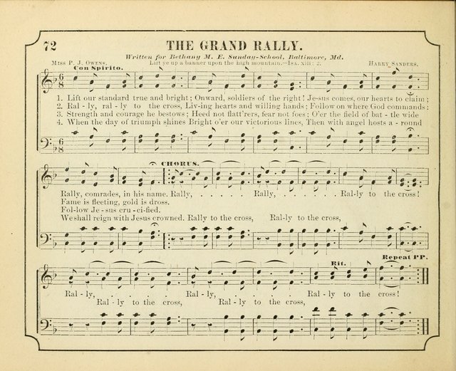 Crown of Life: a collection of songs, new and old, for the use in the Sunday-school, prayer and praise meetings, and the home circle page 72