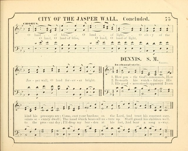 Crown of Life: a collection of songs, new and old, for the use in the Sunday-school, prayer and praise meetings, and the home circle page 75