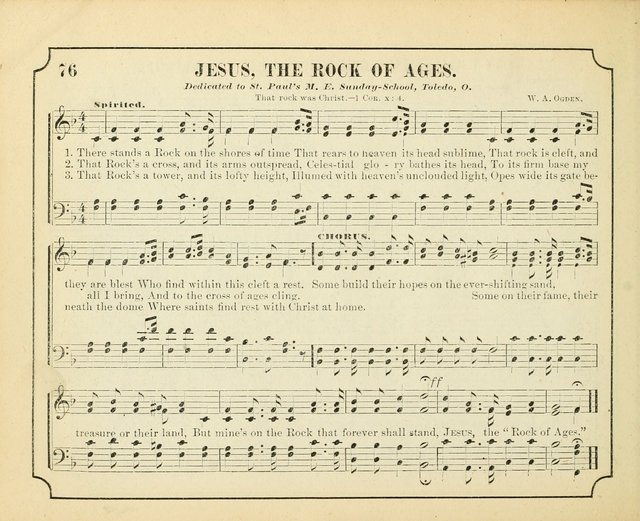 Crown of Life: a collection of songs, new and old, for the use in the Sunday-school, prayer and praise meetings, and the home circle page 76