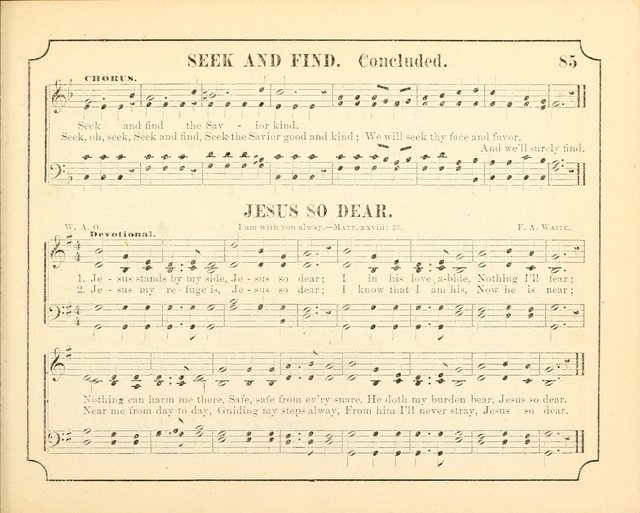 Crown of Life: a collection of songs, new and old, for the use in the Sunday-school, prayer and praise meetings, and the home circle page 85