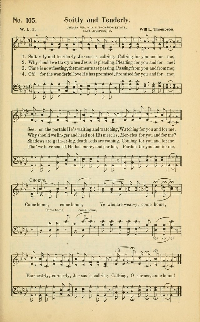 Diadems: a collection of religious songs, new and old, for the church and Sunday school page 105