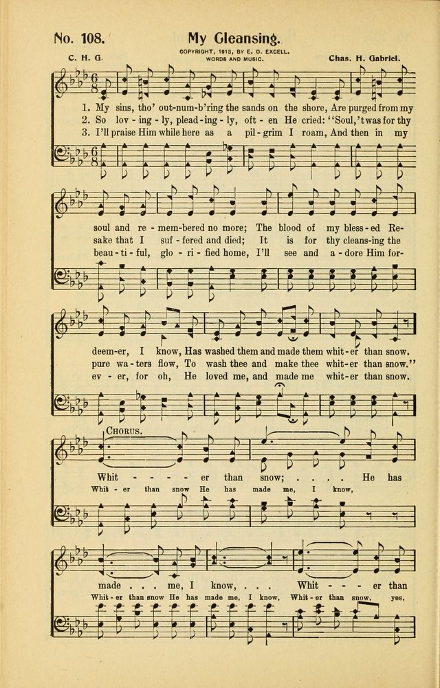 Diadems: a collection of religious songs, new and old, for the church and Sunday school page 108