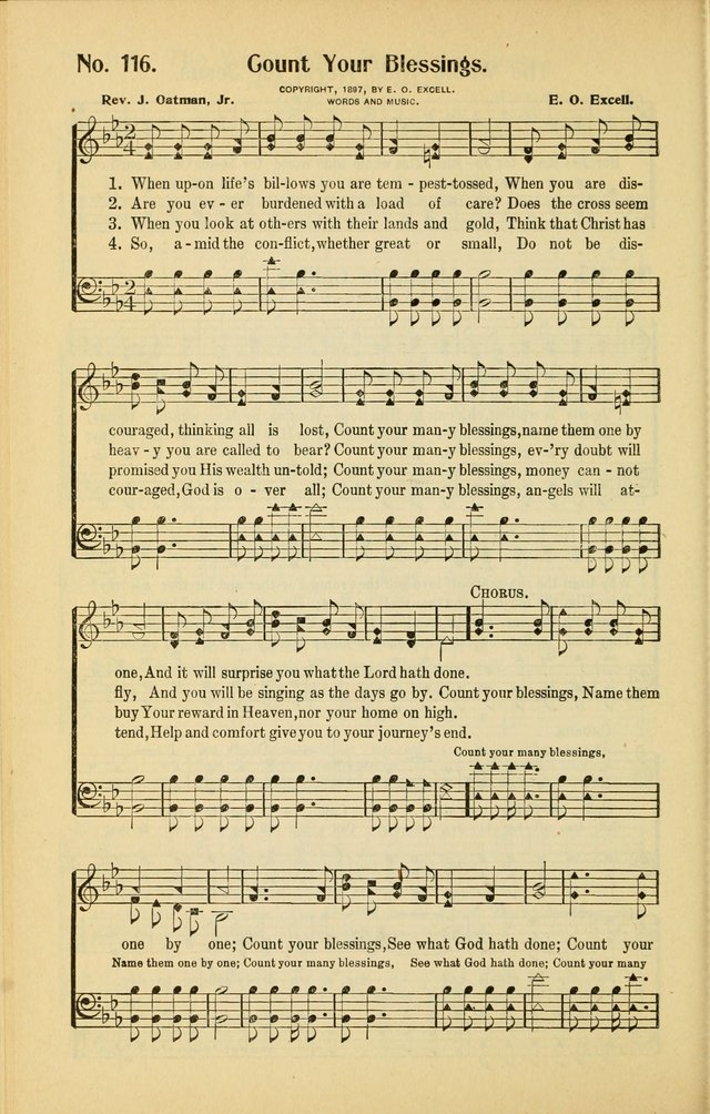 Diadems: a collection of religious songs, new and old, for the church and Sunday school page 116