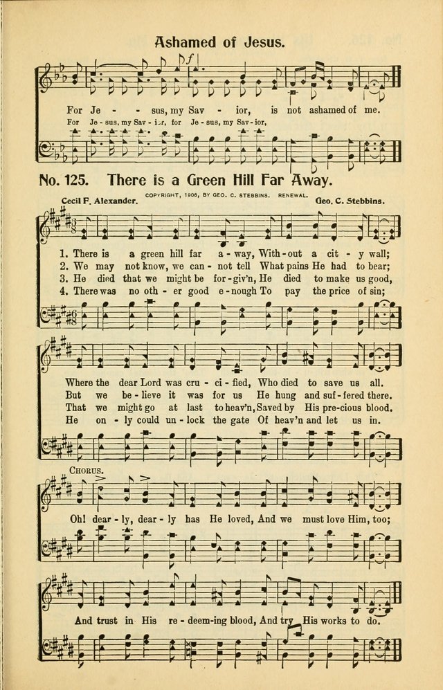 Diadems: a collection of religious songs, new and old, for the church and Sunday school page 125