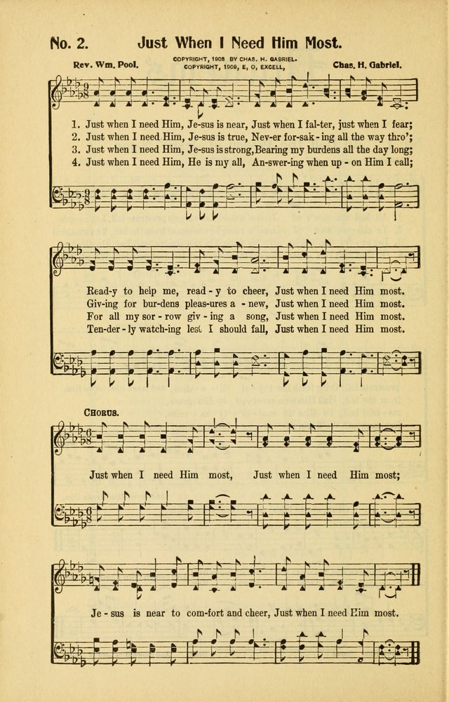 Diadems: a collection of religious songs, new and old, for the church and Sunday school page 2