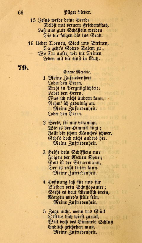 Die Deutsche Ausgabe der Englischen und Deutschen Frohen Botschaftslieder: zum Gebrauch bei Erweckungs- und Gebetsversammlungen (Ebenezer Hymnal) page 66