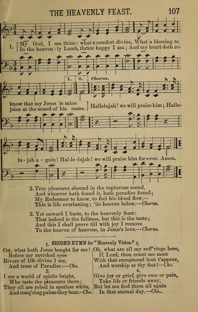 The Devotional Chimes: a choice collection of new and standard hymns and tunes, adapted to all occasions of social worship, family devotions, and congregational singing page 107