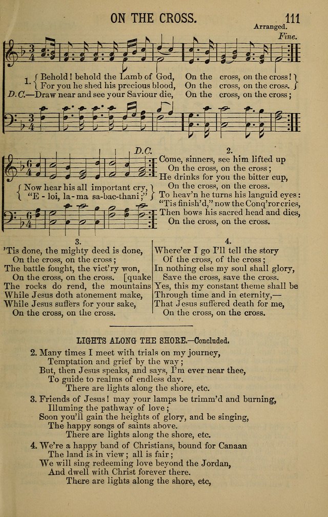 The Devotional Chimes: a choice collection of new and standard hymns and tunes, adapted to all occasions of social worship, family devotions, and congregational singing page 111