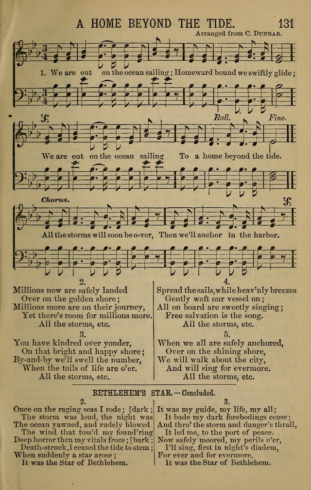 The Devotional Chimes: a choice collection of new and standard hymns and tunes, adapted to all occasions of social worship, family devotions, and congregational singing page 131