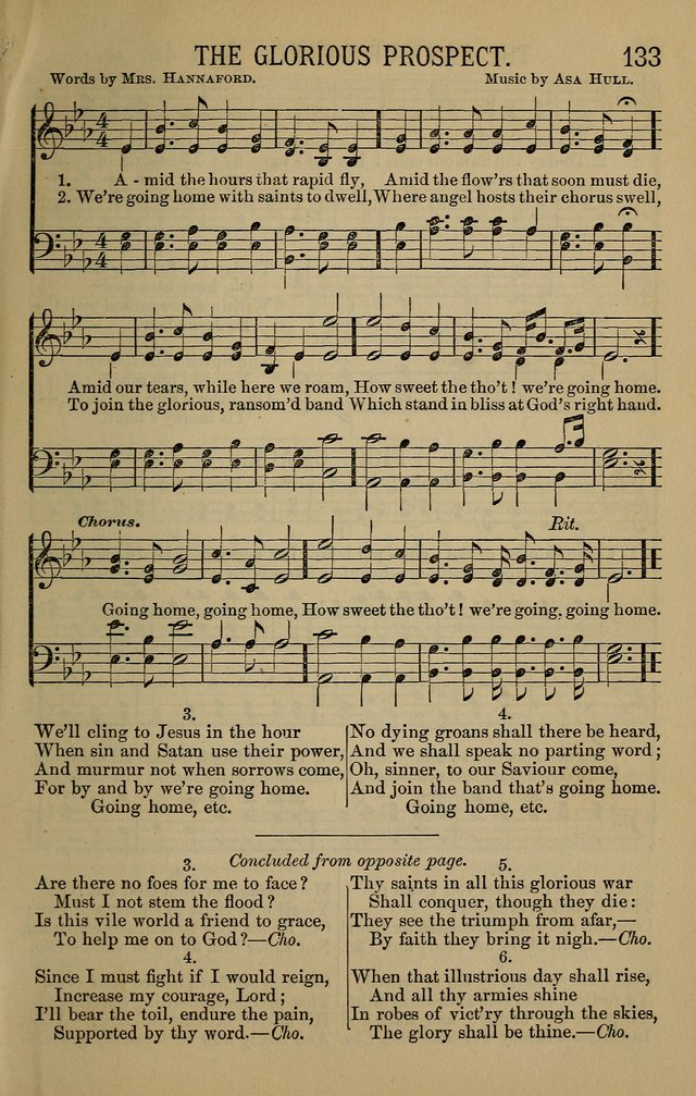 The Devotional Chimes: a choice collection of new and standard hymns and tunes, adapted to all occasions of social worship, family devotions, and congregational singing page 133