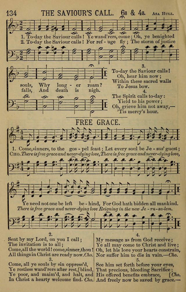 The Devotional Chimes: a choice collection of new and standard hymns and tunes, adapted to all occasions of social worship, family devotions, and congregational singing page 134