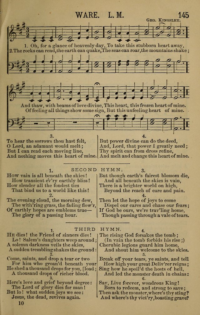 The Devotional Chimes: a choice collection of new and standard hymns and tunes, adapted to all occasions of social worship, family devotions, and congregational singing page 145