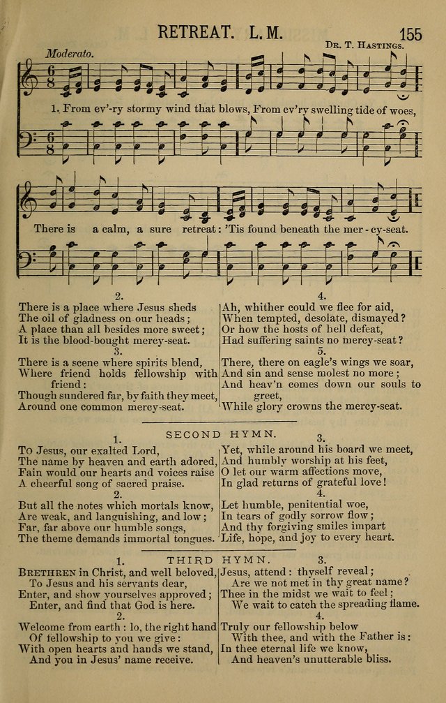 The Devotional Chimes: a choice collection of new and standard hymns and tunes, adapted to all occasions of social worship, family devotions, and congregational singing page 155