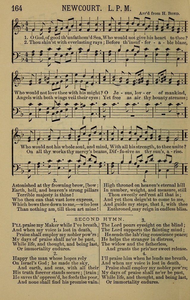 The Devotional Chimes: a choice collection of new and standard hymns and tunes, adapted to all occasions of social worship, family devotions, and congregational singing page 164