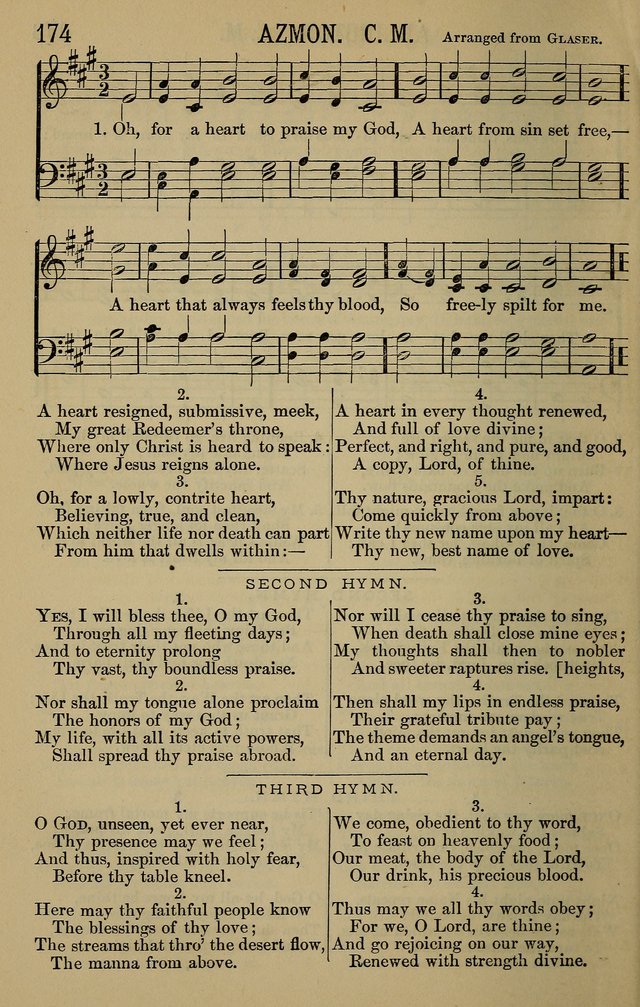 The Devotional Chimes: a choice collection of new and standard hymns and tunes, adapted to all occasions of social worship, family devotions, and congregational singing page 174