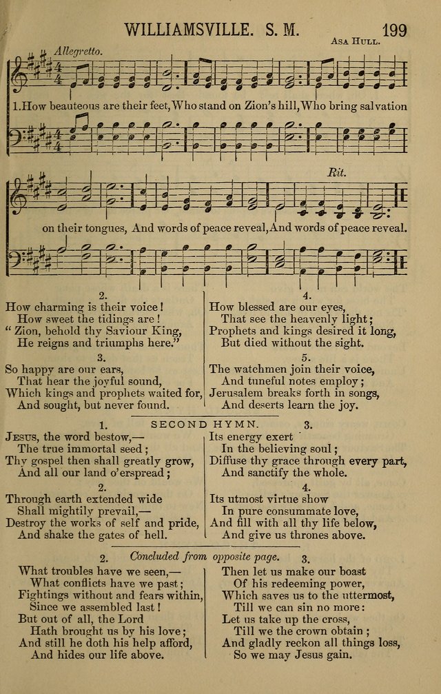 The Devotional Chimes: a choice collection of new and standard hymns and tunes, adapted to all occasions of social worship, family devotions, and congregational singing page 199