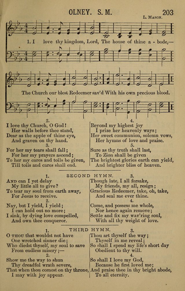 The Devotional Chimes: a choice collection of new and standard hymns and tunes, adapted to all occasions of social worship, family devotions, and congregational singing page 203