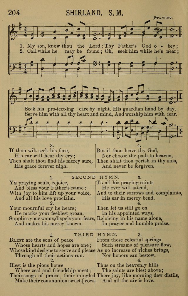 The Devotional Chimes: a choice collection of new and standard hymns and tunes, adapted to all occasions of social worship, family devotions, and congregational singing page 204