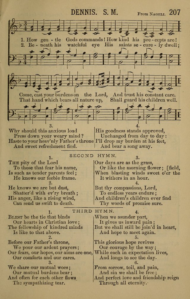 The Devotional Chimes: a choice collection of new and standard hymns and tunes, adapted to all occasions of social worship, family devotions, and congregational singing page 207