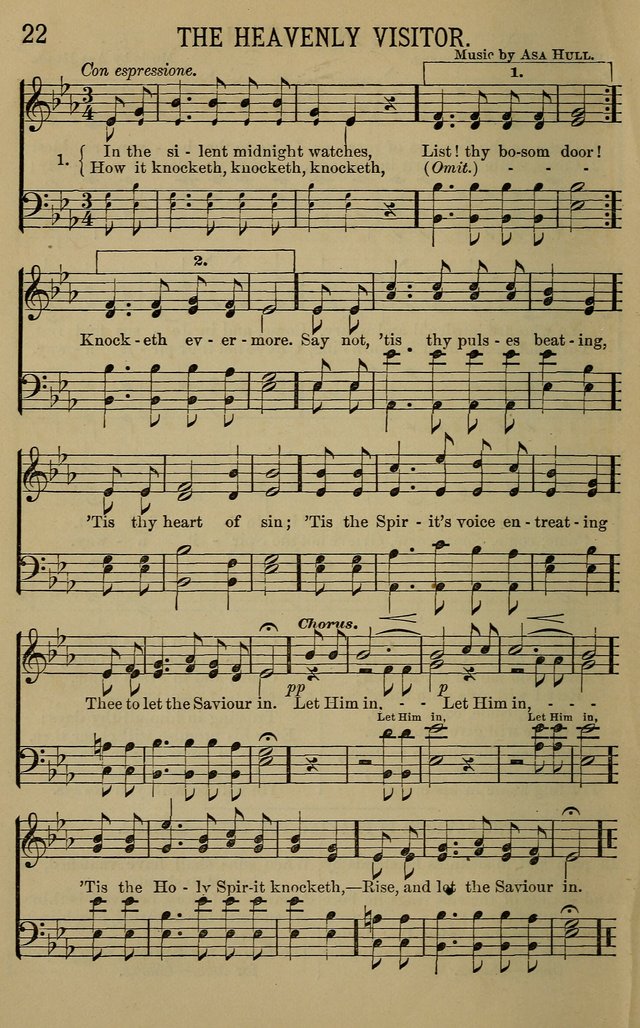 The Devotional Chimes: a choice collection of new and standard hymns and tunes, adapted to all occasions of social worship, family devotions, and congregational singing page 22