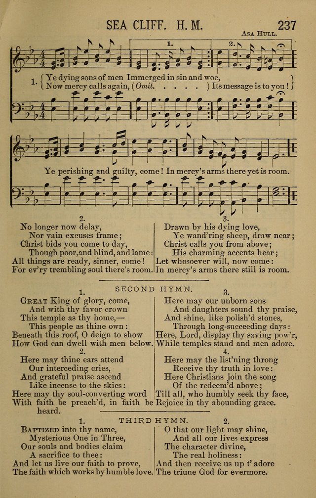 The Devotional Chimes: a choice collection of new and standard hymns and tunes, adapted to all occasions of social worship, family devotions, and congregational singing page 237