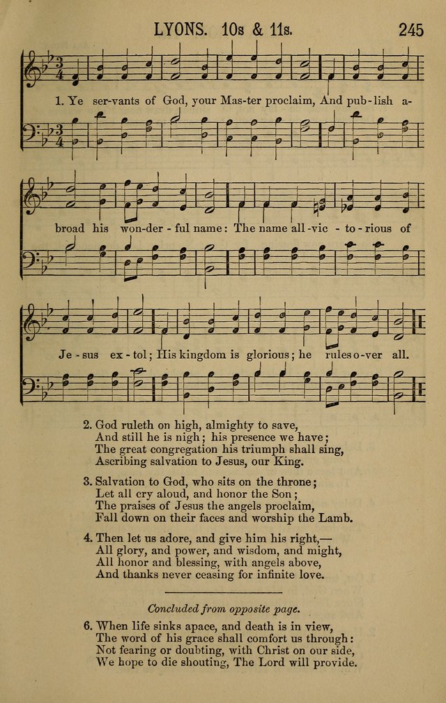 The Devotional Chimes: a choice collection of new and standard hymns and tunes, adapted to all occasions of social worship, family devotions, and congregational singing page 245