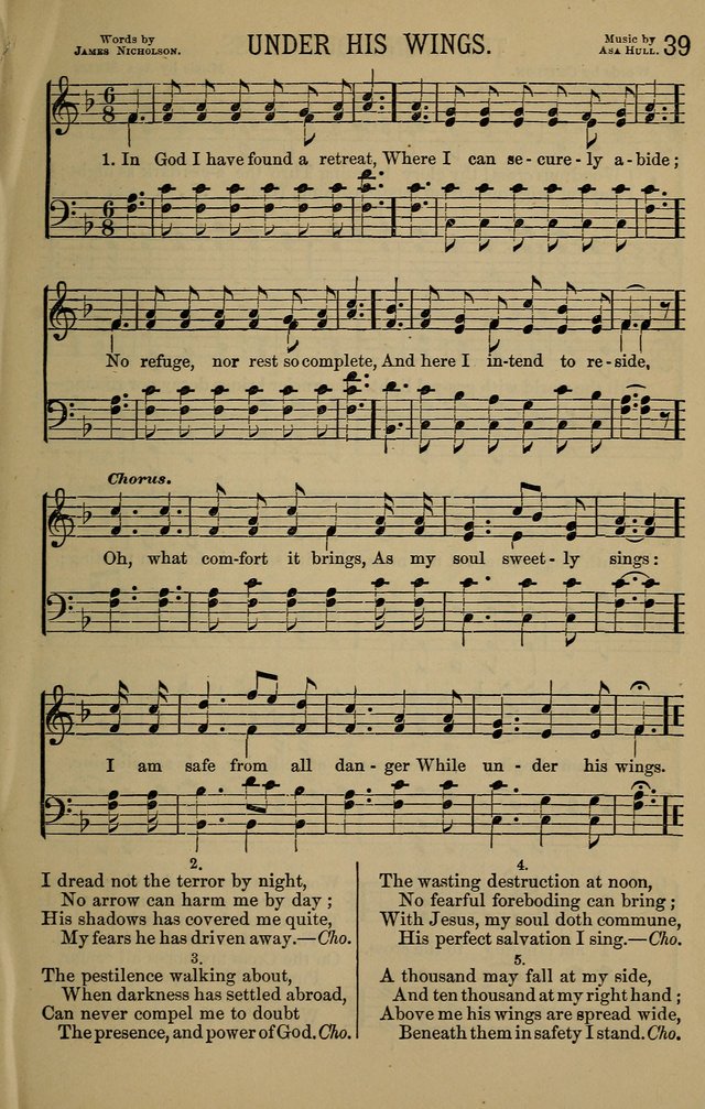 The Devotional Chimes: a choice collection of new and standard hymns and tunes, adapted to all occasions of social worship, family devotions, and congregational singing page 39