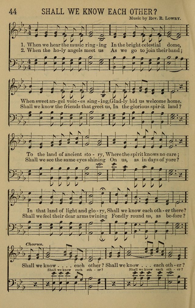 The Devotional Chimes: a choice collection of new and standard hymns and tunes, adapted to all occasions of social worship, family devotions, and congregational singing page 44