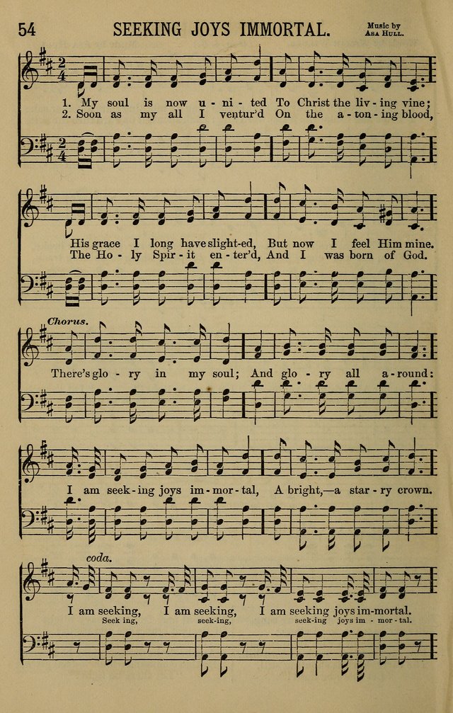 The Devotional Chimes: a choice collection of new and standard hymns and tunes, adapted to all occasions of social worship, family devotions, and congregational singing page 54