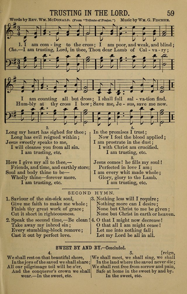 The Devotional Chimes: a choice collection of new and standard hymns and tunes, adapted to all occasions of social worship, family devotions, and congregational singing page 59