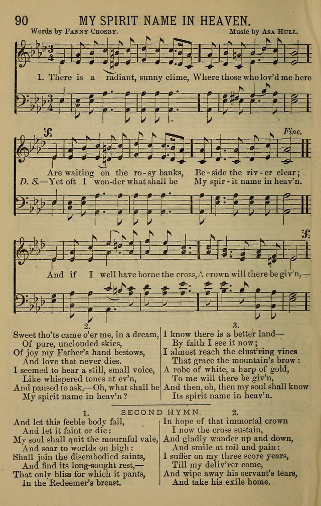 The Devotional Chimes: a choice collection of new and standard hymns and tunes, adapted to all occasions of social worship, family devotions, and congregational singing page 90