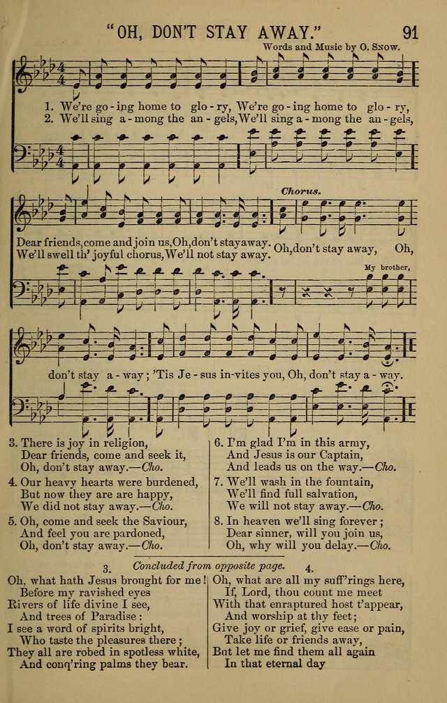 The Devotional Chimes: a choice collection of new and standard hymns and tunes, adapted to all occasions of social worship, family devotions, and congregational singing page 91