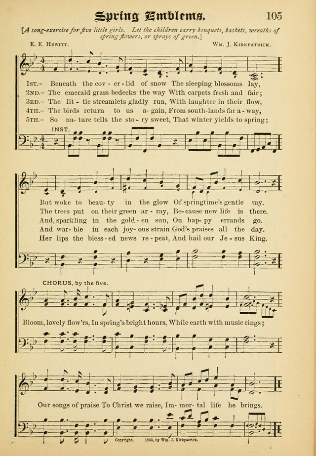 Dew Drops: comprising new songs, hymns, etc. for young singers page 103