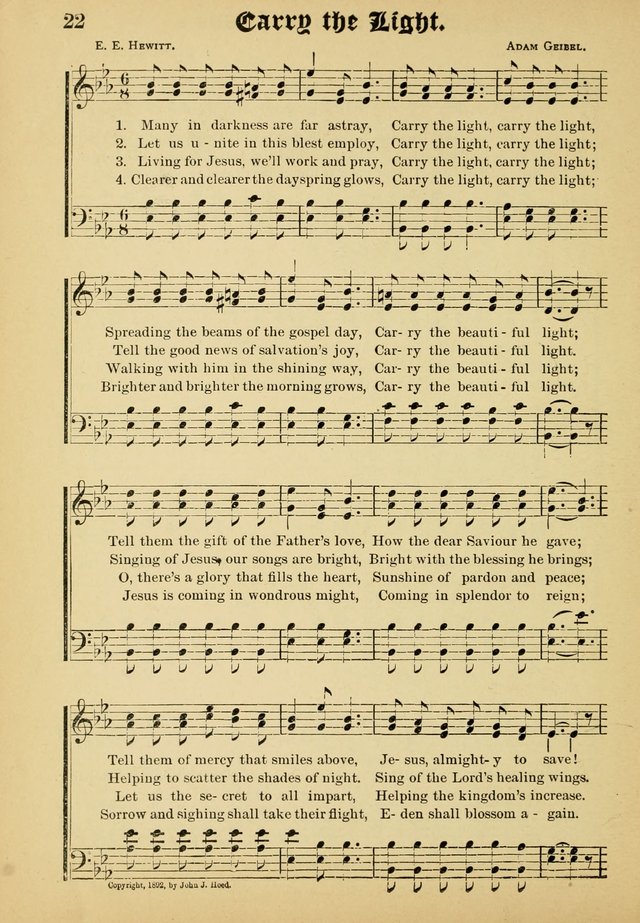 Dew Drops: comprising new songs, hymns, etc. for young singers page 20