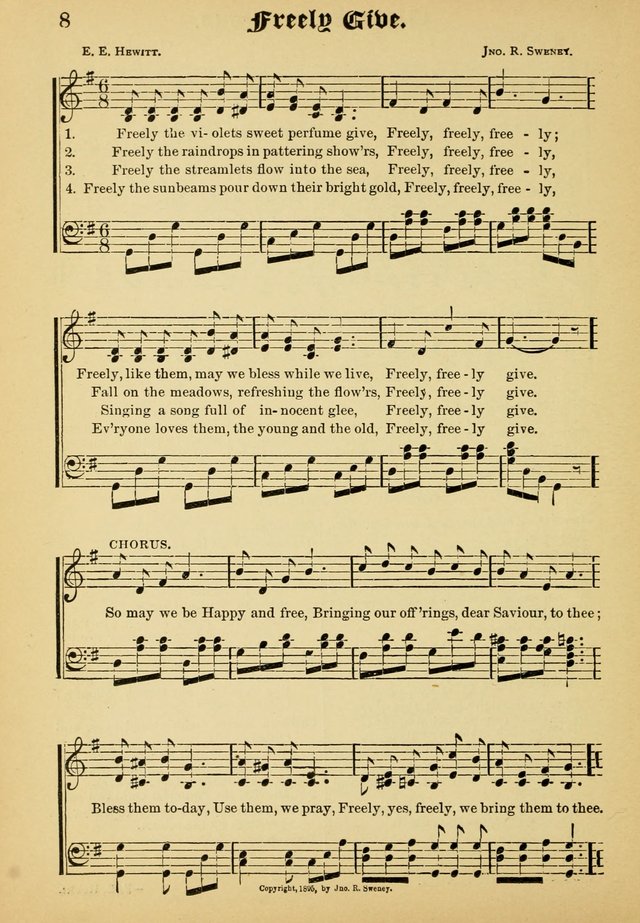 Dew Drops: comprising new songs, hymns, etc. for young singers page 6