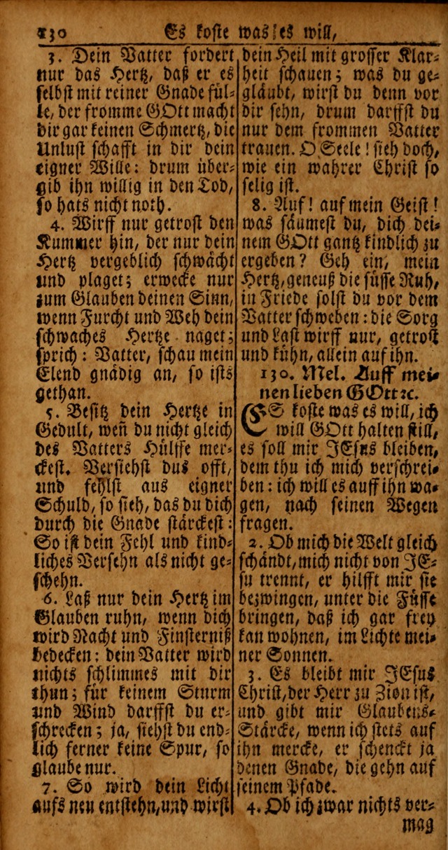 Das Kleine Davidische Psalterspiel der Kinder Zions von alten und neuen auserlesenen Geistes-Gesängen allen wahren heyls-begierigen Säuglingen der Weisheit, insonderheit aber denen Gemeinden des Herrn page 130