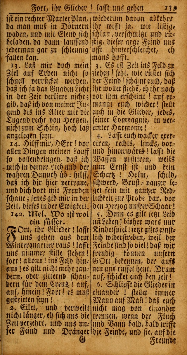 Das Kleine Davidische Psalterspiel der Kinder Zions von alten und neuen auserlesenen Geistes-Gesängen allen wahren heyls-begierigen Säuglingen der Weisheit, insonderheit aber denen Gemeinden des Herrn page 139