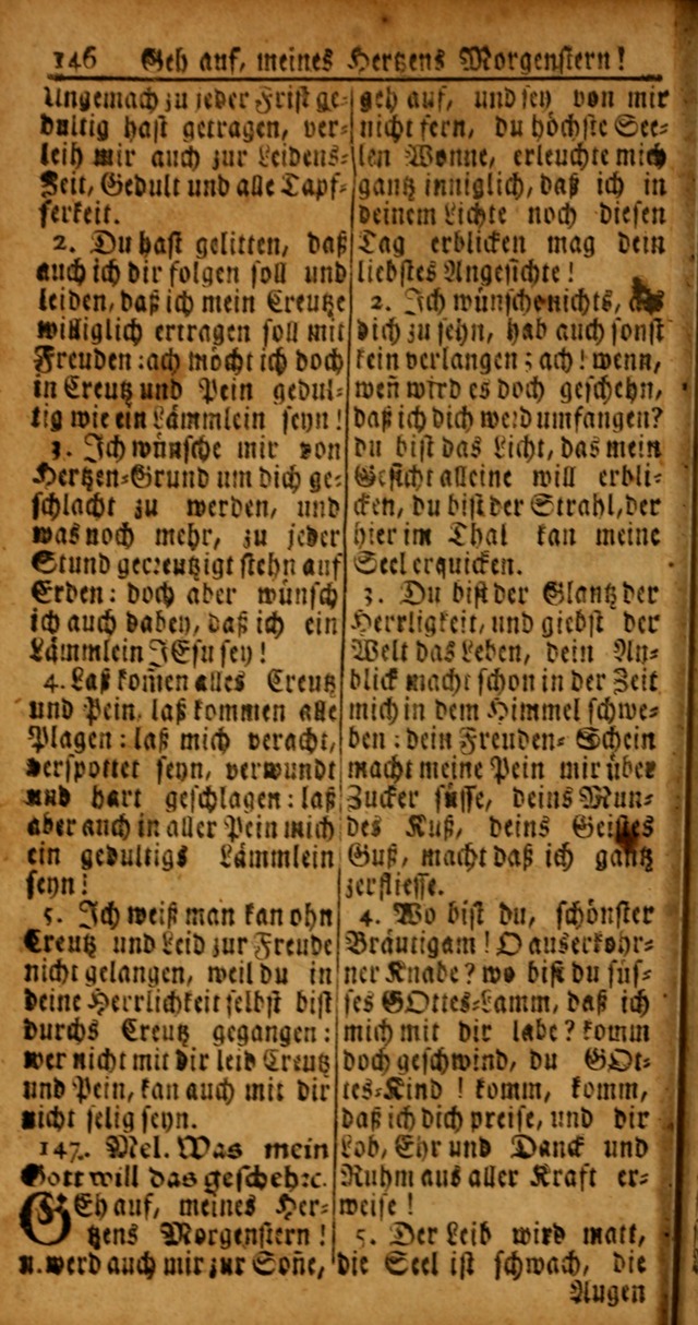 Das Kleine Davidische Psalterspiel der Kinder Zions von alten und neuen auserlesenen Geistes-Gesängen allen wahren heyls-begierigen Säuglingen der Weisheit, insonderheit aber denen Gemeinden des Herrn page 146