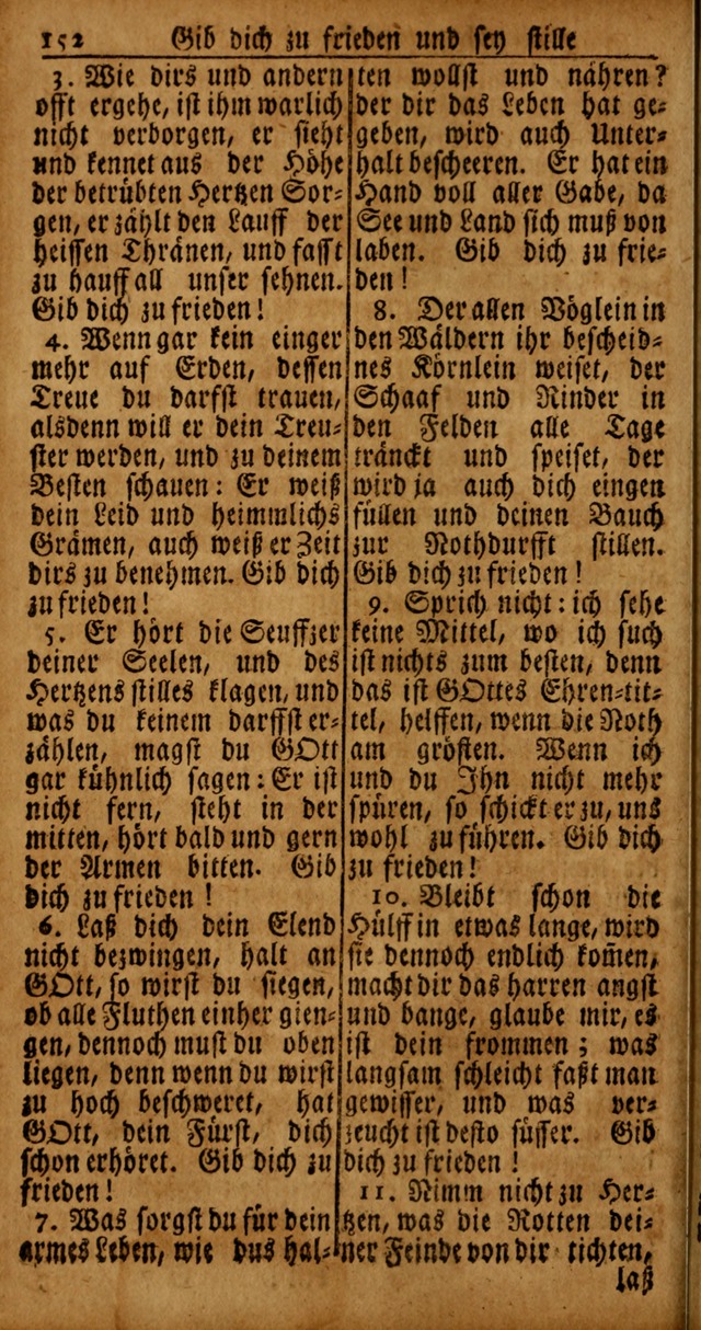 Das Kleine Davidische Psalterspiel der Kinder Zions von alten und neuen auserlesenen Geistes-Gesängen allen wahren heyls-begierigen Säuglingen der Weisheit, insonderheit aber denen Gemeinden des Herrn page 152