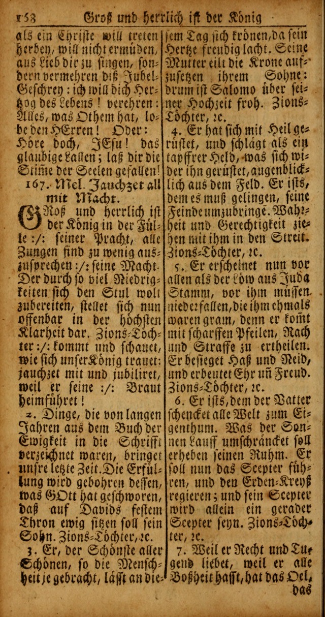 Das Kleine Davidische Psalterspiel der Kinder Zions von alten und neuen auserlesenen Geistes-Gesängen allen wahren heyls-begierigen Säuglingen der Weisheit, insonderheit aber denen Gemeinden des Herrn page 168