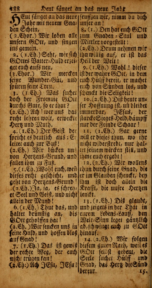 Das Kleine Davidische Psalterspiel der Kinder Zions von alten und neuen auserlesenen Geistes-Gesängen allen wahren heyls-begierigen Säuglingen der Weisheit, insonderheit aber denen Gemeinden des Herrn page 188