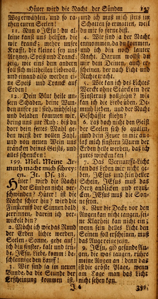 Das Kleine Davidische Psalterspiel der Kinder Zions von alten und neuen auserlesenen Geistes-Gesängen allen wahren heyls-begierigen Säuglingen der Weisheit, insonderheit aber denen Gemeinden des Herrn page 197