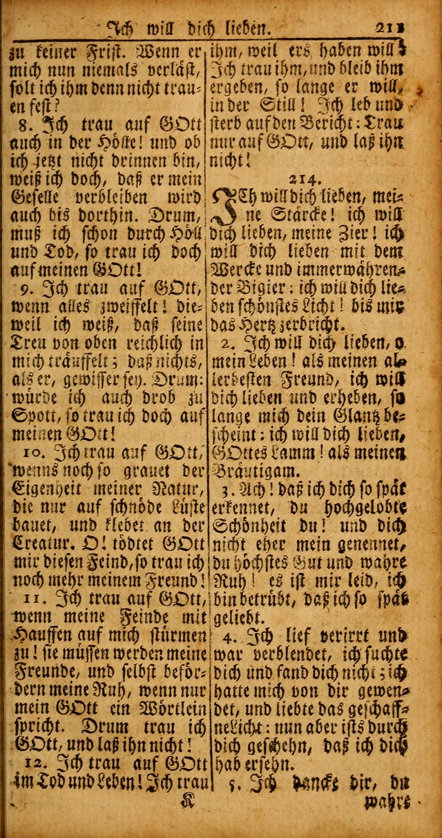 Das Kleine Davidische Psalterspiel der Kinder Zions von alten und neuen auserlesenen Geistes-Gesängen allen wahren heyls-begierigen Säuglingen der Weisheit, insonderheit aber denen Gemeinden des Herrn page 211