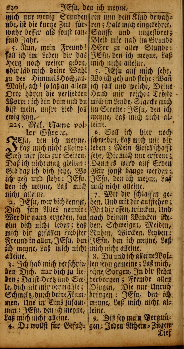 Das Kleine Davidische Psalterspiel der Kinder Zions von alten und neuen auserlesenen Geistes-Gesängen allen wahren heyls-begierigen Säuglingen der Weisheit, insonderheit aber denen Gemeinden des Herrn page 220