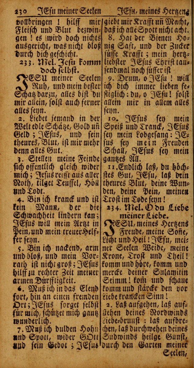 Das Kleine Davidische Psalterspiel der Kinder Zions von alten und neuen auserlesenen Geistes-Gesängen allen wahren heyls-begierigen Säuglingen der Weisheit, insonderheit aber denen Gemeinden des Herrn page 230