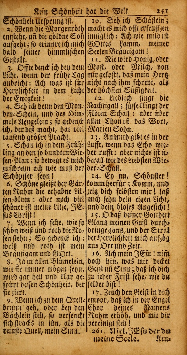 Das Kleine Davidische Psalterspiel der Kinder Zions von alten und neuen auserlesenen Geistes-Gesängen allen wahren heyls-begierigen Säuglingen der Weisheit, insonderheit aber denen Gemeinden des Herrn page 251