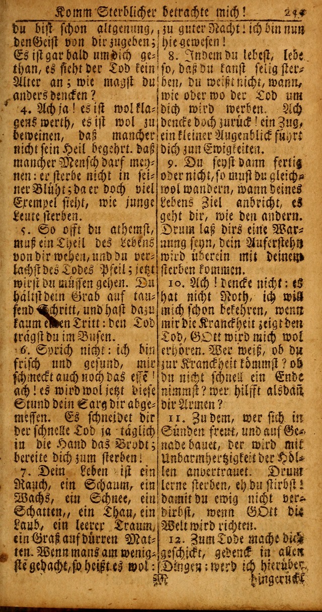 Das Kleine Davidische Psalterspiel der Kinder Zions von alten und neuen auserlesenen Geistes-Gesängen allen wahren heyls-begierigen Säuglingen der Weisheit, insonderheit aber denen Gemeinden des Herrn page 259